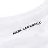 Karl Lagerfeld t-shirt koszulka damska duże logo biała